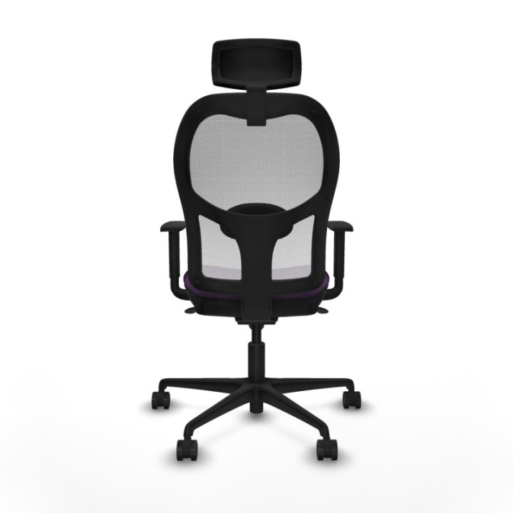 Jorquera sincro malla blanca bali morado brazos 1D base nailon cabecero 2D ruedas 65mm nailon