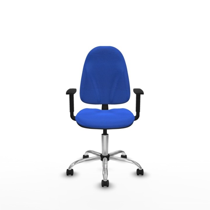 Algarra CP bali azul brazos 1D base cromada ruedas autofrenantes 50mm