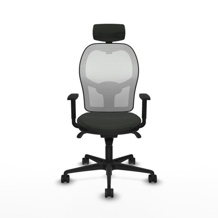 Jorquera sincro malla blanca bali negro brazos 1D base nailon cabecero 2D ruedas 65mm nailon