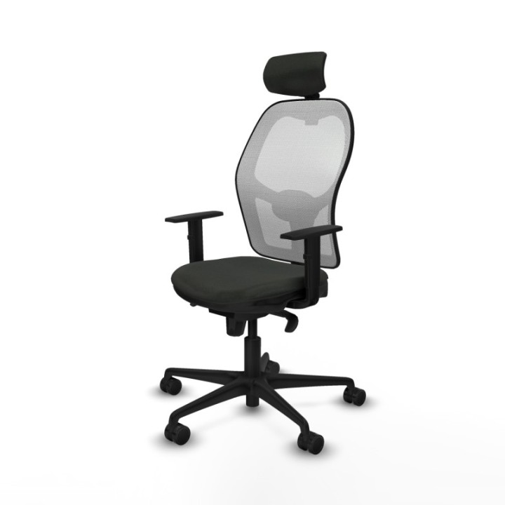 Jorquera sincro malla blanca bali negro brazos 1D base nailon cabecero 2D ruedas 65mm nailon