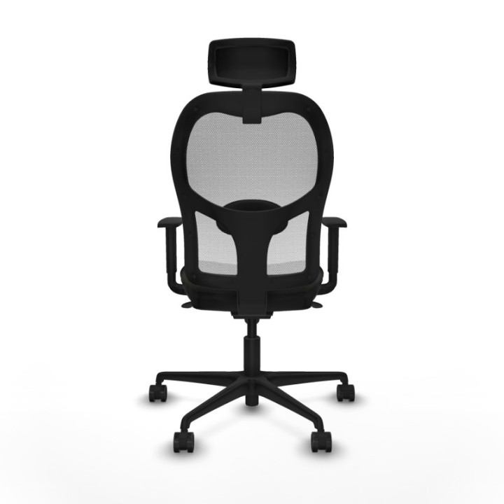 Jorquera sincro malla blanca bali negro brazos 1D base nailon cabecero 2D ruedas 65mm nailon