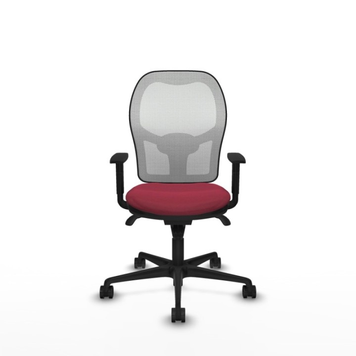 Jorquera sincro malla blanca bali granate brazos 1D base nailon  ruedas 65mm nailon