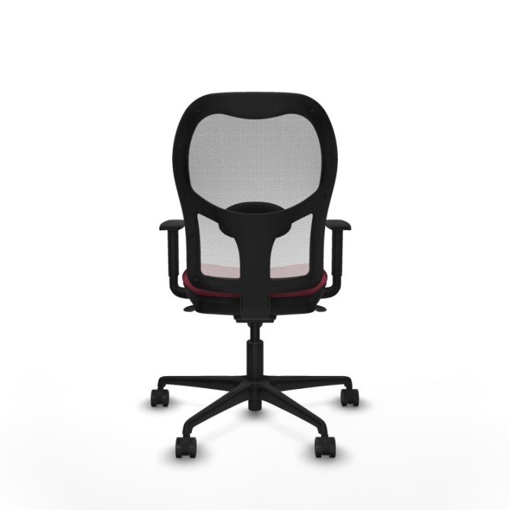 Jorquera sincro malla blanca bali granate brazos 1D base nailon  ruedas 65mm nailon