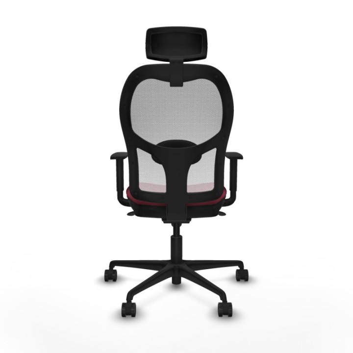 Jorquera sincro malla blanca bali granate brazos 1D base nailon cabecero 2D ruedas 65mm nailon