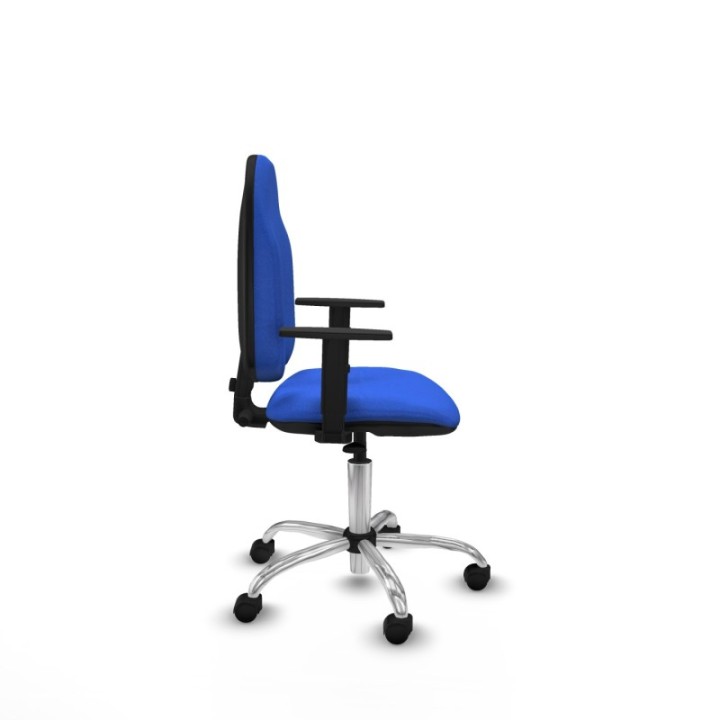 Algarra CP bali azul brazos 1D base cromada ruedas nailon 50mm