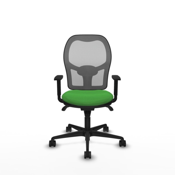 Jorquera sincro malla gris bali verde brazos 1D base nailon  ruedas 65mm nailon