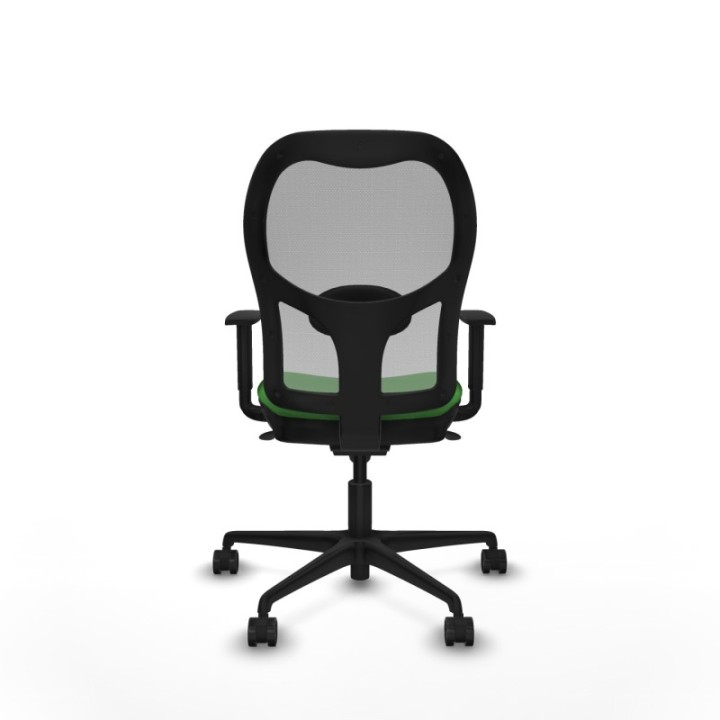 Jorquera sincro malla gris bali verde brazos 1D base nailon  ruedas 65mm nailon