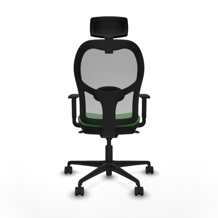 Jorquera sincro malla gris bali verde brazos 1D base nailon cabecero 2D ruedas 65mm nailon