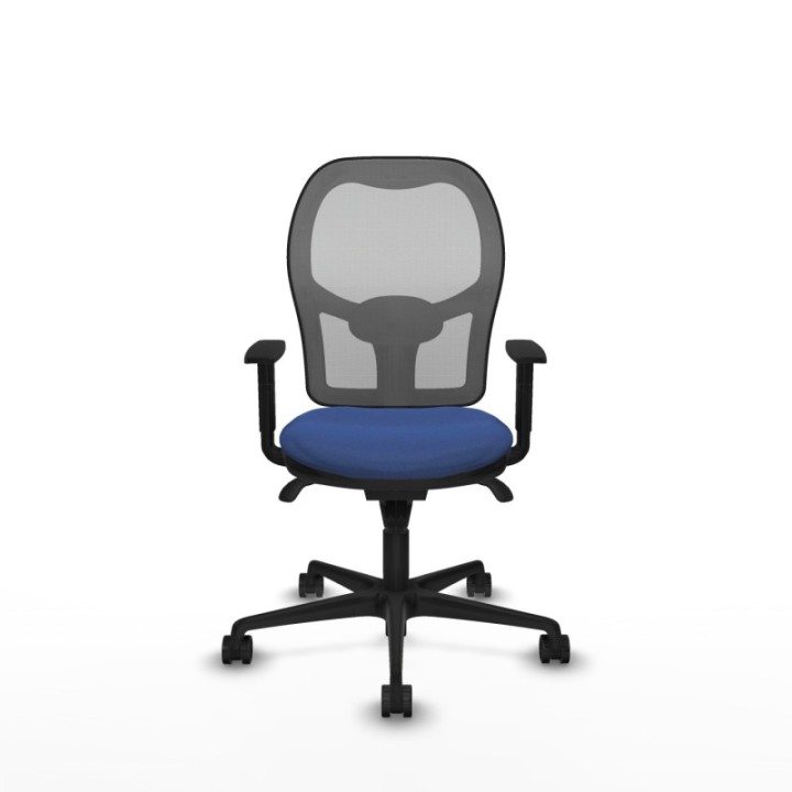 Jorquera sincro malla gris bali azul marino brazos 1D base nailon  ruedas 65mm nailon