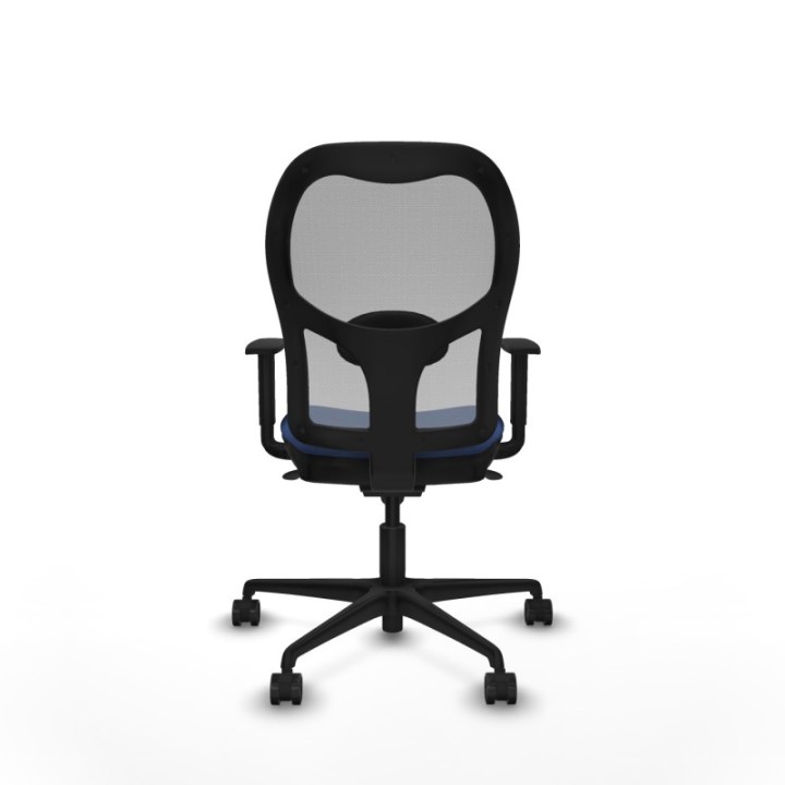 Jorquera sincro malla gris bali azul marino brazos 1D base nailon  ruedas 65mm nailon