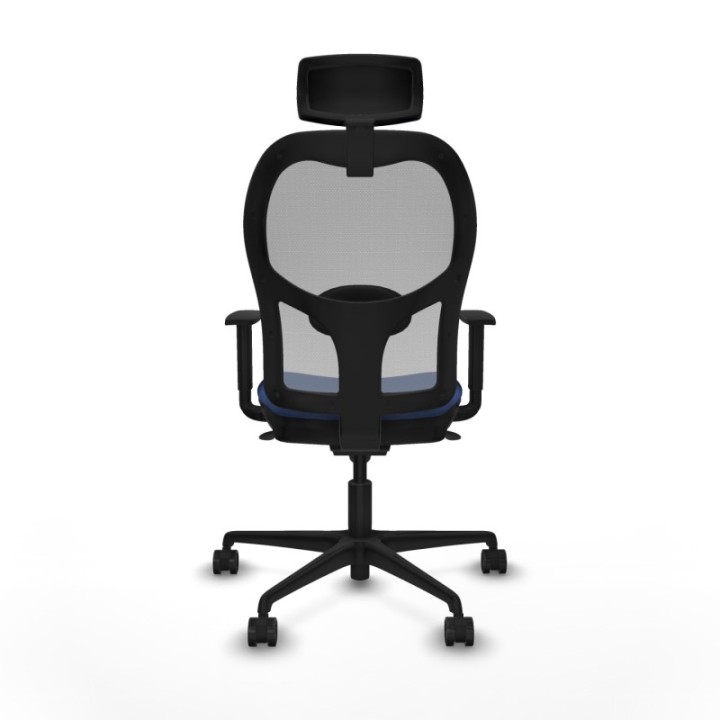 Jorquera sincro malla gris bali azul marino brazos 1D base nailon cabecero 2D ruedas 65mm nailon