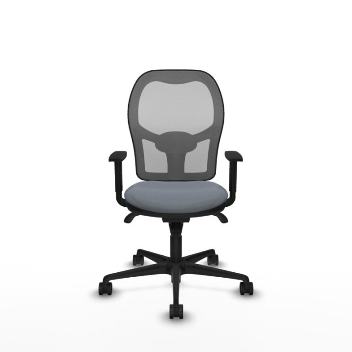 Jorquera sincro malla gris bali gris brazos 1D base nailon  ruedas 65mm nailon