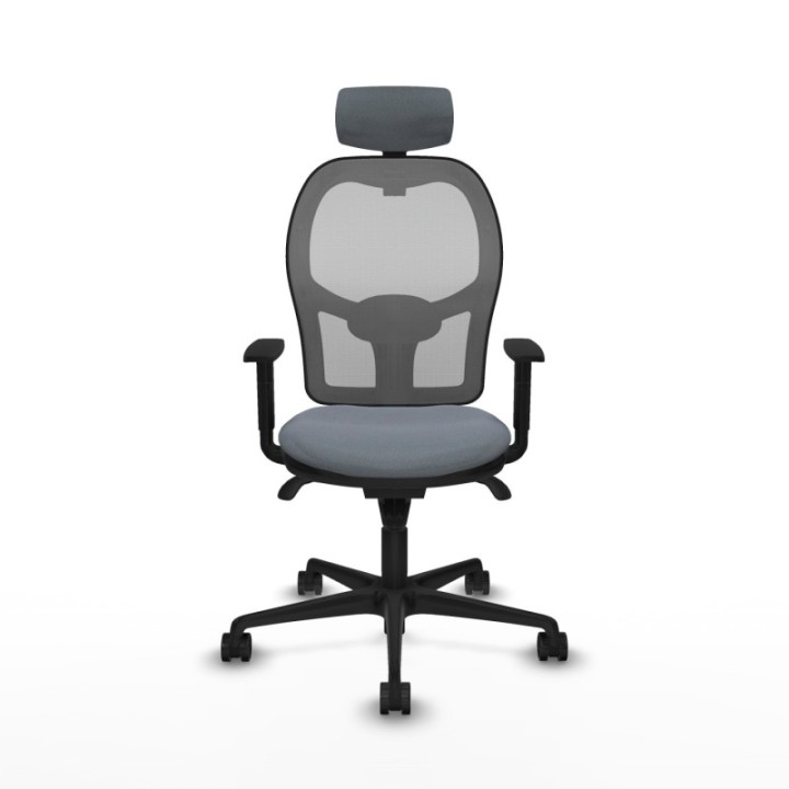 Jorquera sincro malla gris bali gris brazos 1D base nailon cabecero 2D ruedas 65mm nailon