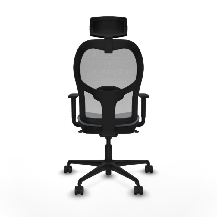 Jorquera sincro malla gris bali gris brazos 1D base nailon cabecero 2D ruedas 65mm nailon