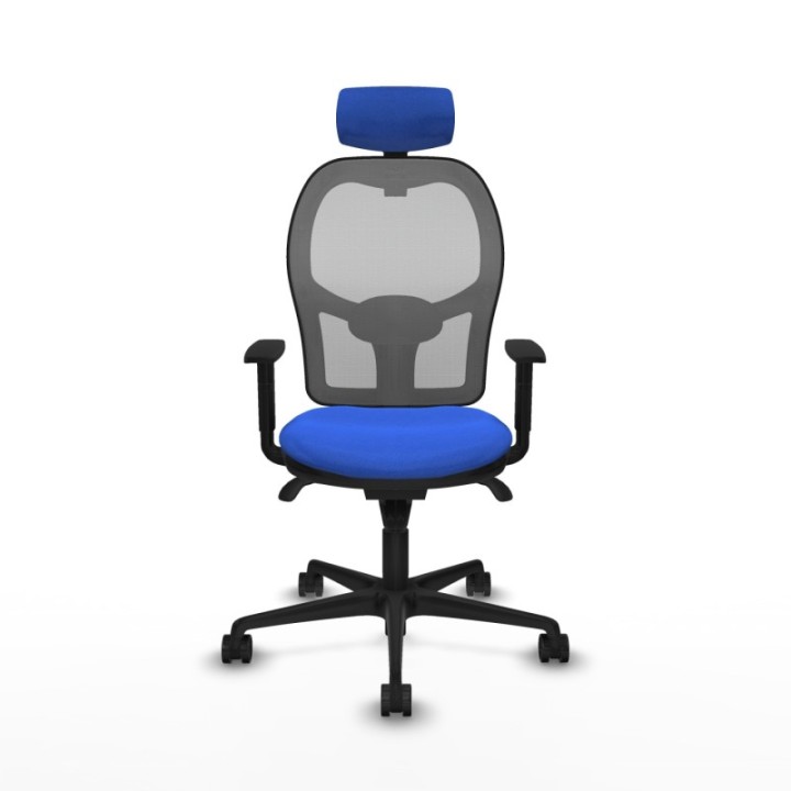 Jorquera sincro malla gris bali azul brazos 1D base nailon cabecero 2D ruedas 65mm nailon