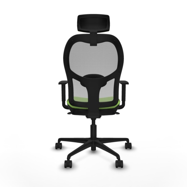 Jorquera sincro malla gris bali pistacho brazos 1D base nailon cabecero 2D ruedas 65mm nailon