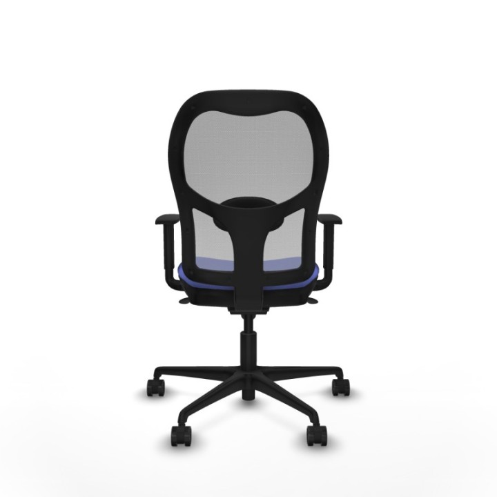 Jorquera sincro malla gris bali azul claro brazos 1D base nailon  ruedas 65mm nailon