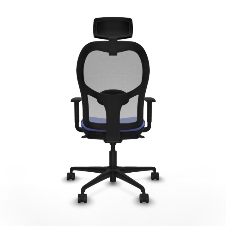 Jorquera sincro malla gris bali azul claro brazos 1D base nailon cabecero 2D ruedas 65mm nailon