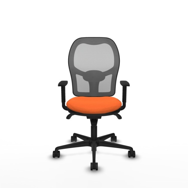 Jorquera sincro malla gris bali naranja brazos 1D base nailon  ruedas 65mm nailon