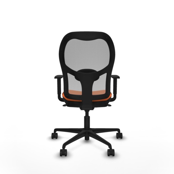 Jorquera sincro malla gris bali naranja brazos 1D base nailon  ruedas 65mm nailon