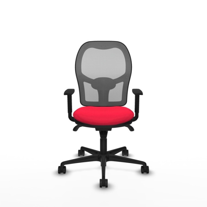 Jorquera sincro malla gris bali rojo brazos 1D base nailon  ruedas 65mm nailon