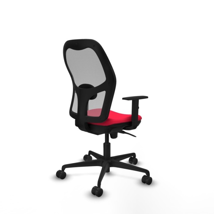 Jorquera sincro malla gris bali rojo brazos 1D base nailon  ruedas 65mm nailon