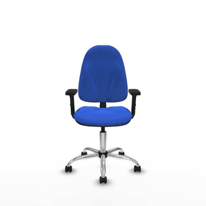 Algarra CP bali azul brazos 2D base cromada ruedas autofrenantes 50mm