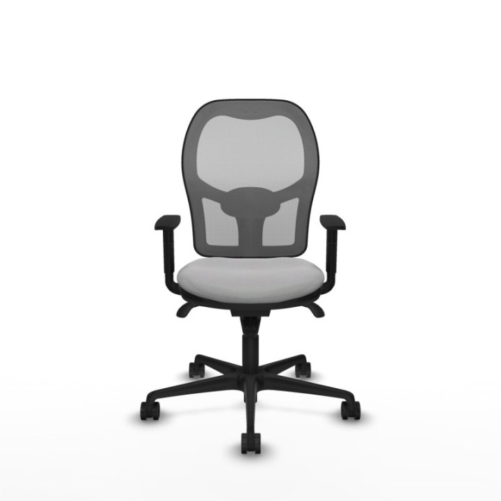 Jorquera sincro malla gris bali gris claro brazos 1D base nailon  ruedas 65mm nailon