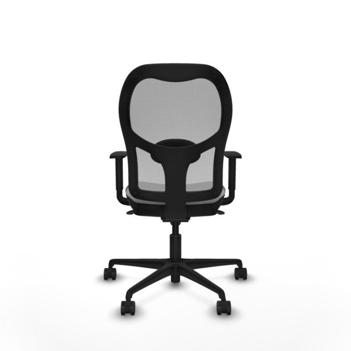 Jorquera sincro malla gris bali gris claro brazos 1D base nailon  ruedas 65mm nailon