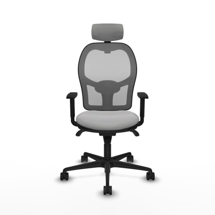 Jorquera sincro malla gris bali gris claro brazos 1D base nailon cabecero 2D ruedas 65mm nailon