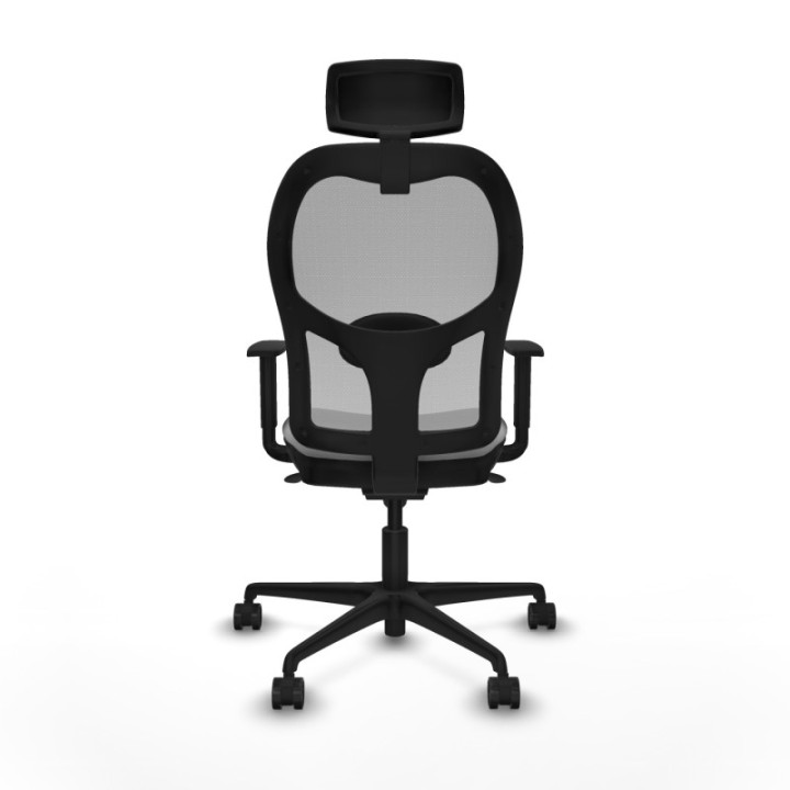 Jorquera sincro malla gris bali gris claro brazos 1D base nailon cabecero 2D ruedas 65mm nailon