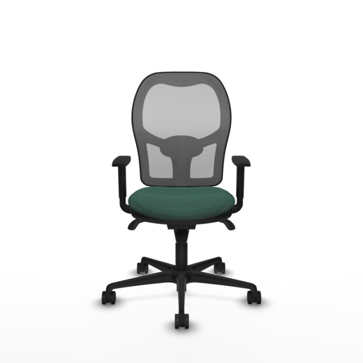 Jorquera sincro malla gris bali verde botella brazos 1D base nailon  ruedas 65mm nailon