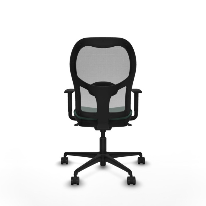 Jorquera sincro malla gris bali verde botella brazos 1D base nailon  ruedas 65mm nailon