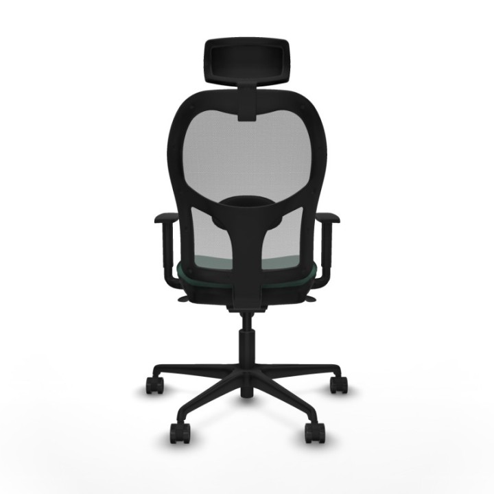 Jorquera sincro malla gris bali verde botella brazos 1D base nailon cabecero 2D ruedas 65mm nailon