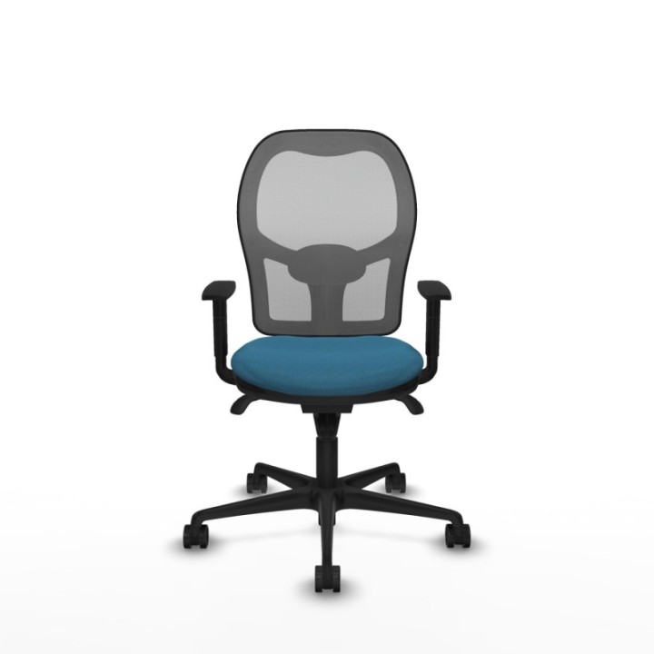 Jorquera sincro malla gris bali verde petroleo brazos 1D base nailon  ruedas 65mm nailon