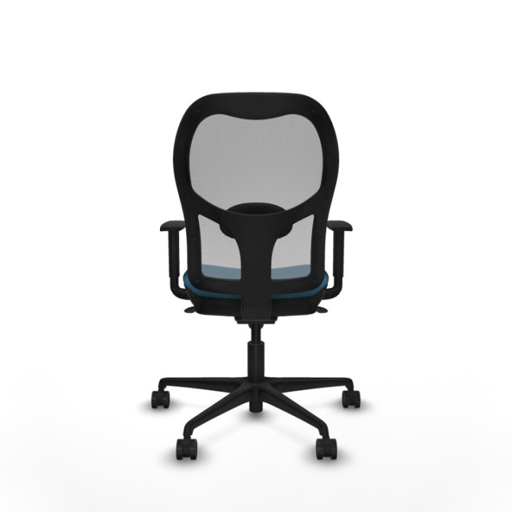 Jorquera sincro malla gris bali verde petroleo brazos 1D base nailon  ruedas 65mm nailon