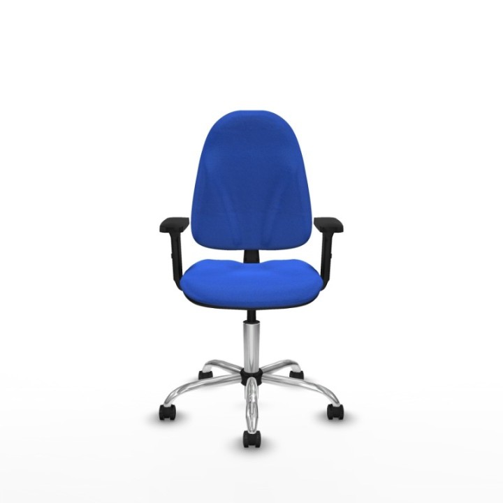 Algarra CP bali azul brazos 2D base cromada ruedas engomadas 50mm