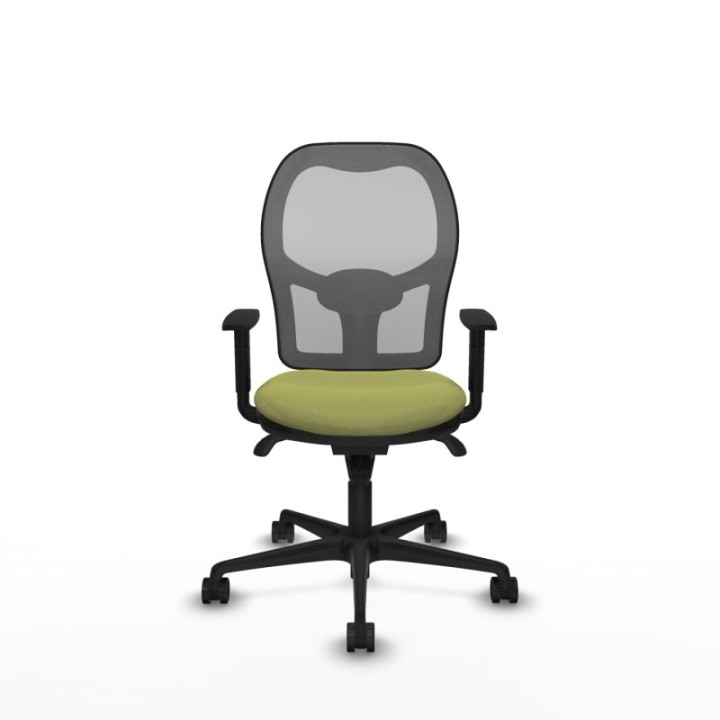 Jorquera sincro malla gris bali verde oliva brazos 1D base nailon  ruedas 65mm nailon