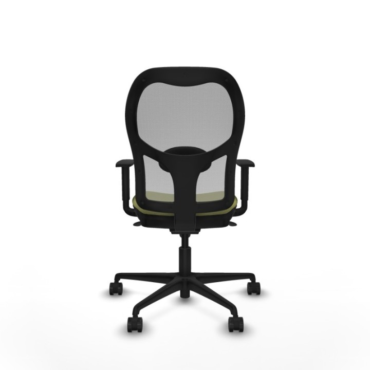 Jorquera sincro malla gris bali verde oliva brazos 1D base nailon  ruedas 65mm nailon