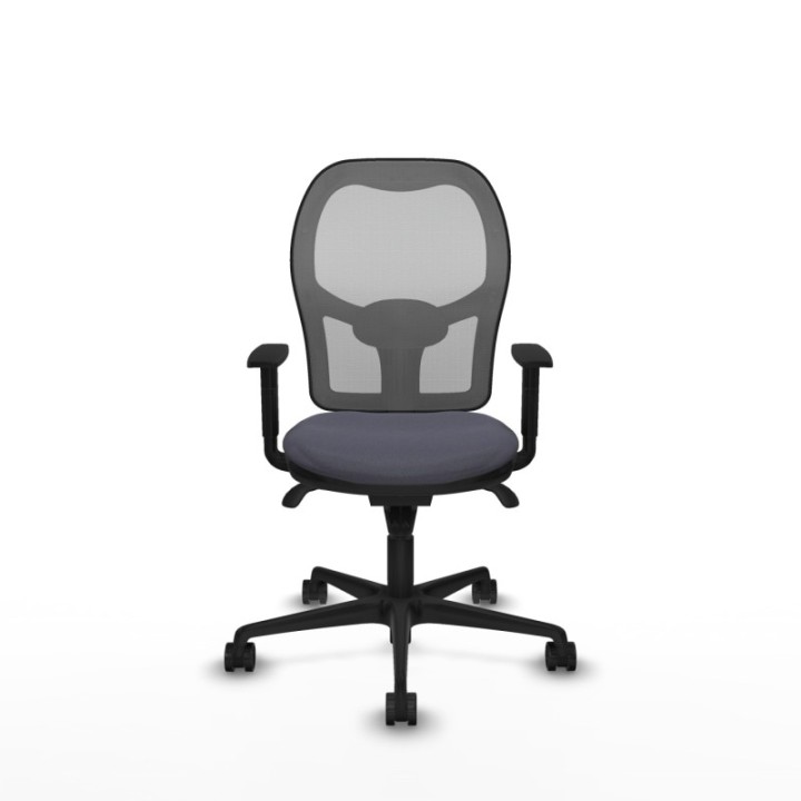 Jorquera sincro malla gris bali gris oscuro brazos 1D base nailon  ruedas 65mm nailon