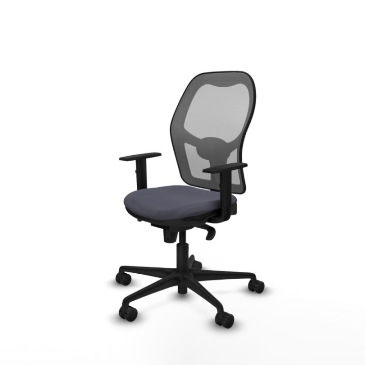 Jorquera sincro malla gris bali gris oscuro brazos 1D base nailon  ruedas 65mm nailon