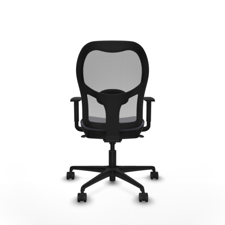 Jorquera sincro malla gris bali gris oscuro brazos 1D base nailon  ruedas 65mm nailon