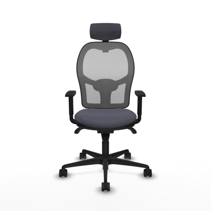 Jorquera sincro malla gris bali gris oscuro brazos 1D base nailon cabecero 2D ruedas 65mm nailon