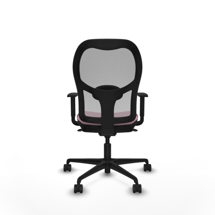 Jorquera sincro malla gris bali rosa brazos 1D base nailon  ruedas 65mm nailon