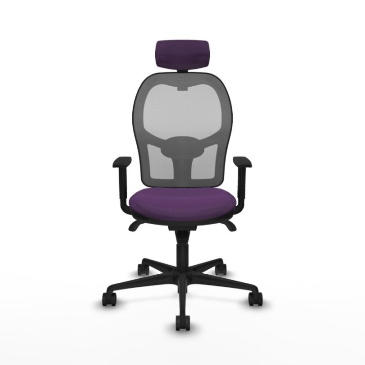 Jorquera sincro malla gris bali morado brazos 1D base nailon cabecero 2D ruedas 65mm nailon