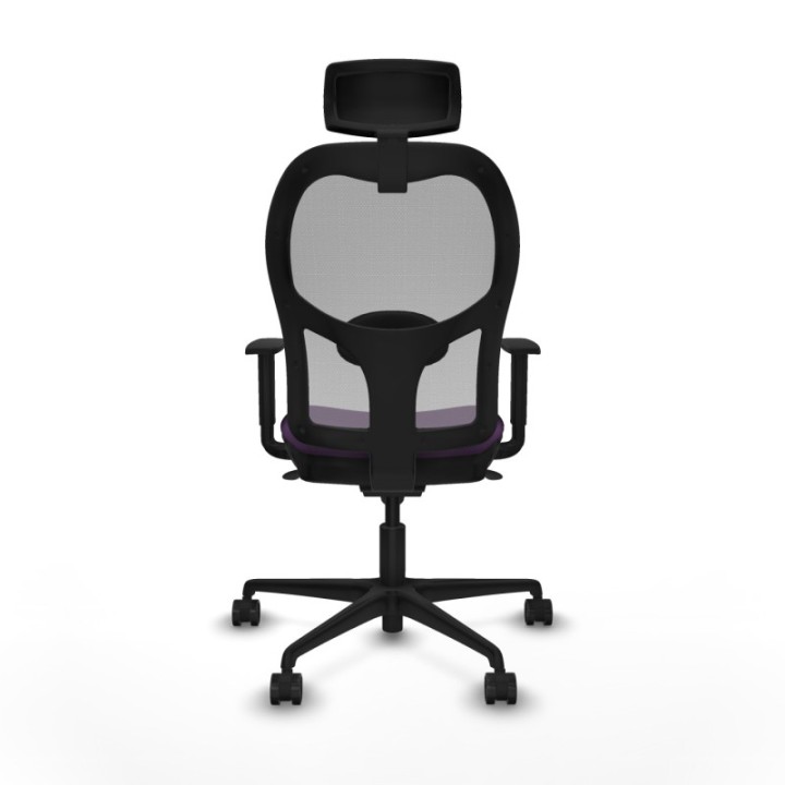 Jorquera sincro malla gris bali morado brazos 1D base nailon cabecero 2D ruedas 65mm nailon