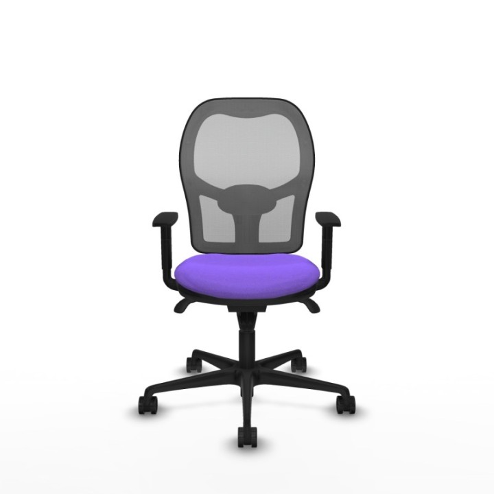 Jorquera sincro malla gris bali lila brazos 1D base nailon  ruedas 65mm nailon