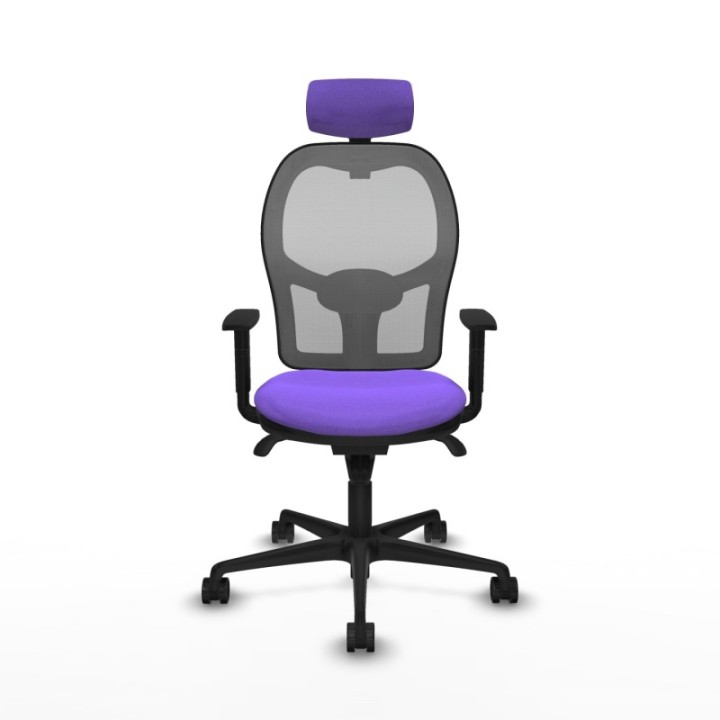 Jorquera sincro malla gris bali lila brazos 1D base nailon cabecero 2D ruedas 65mm nailon