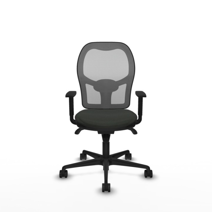 Jorquera sincro malla gris bali negro brazos 1D base nailon  ruedas 65mm nailon