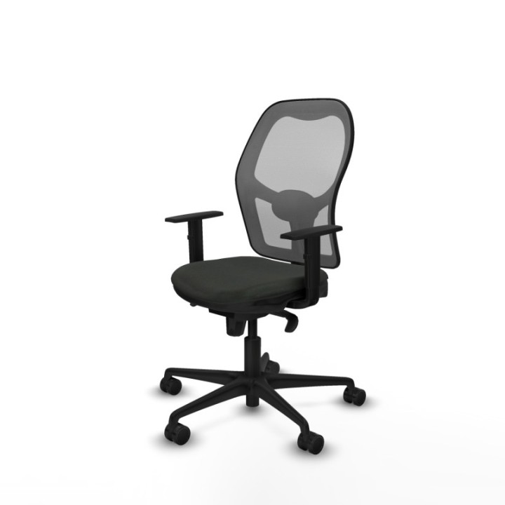 Jorquera sincro malla gris bali negro brazos 1D base nailon  ruedas 65mm nailon